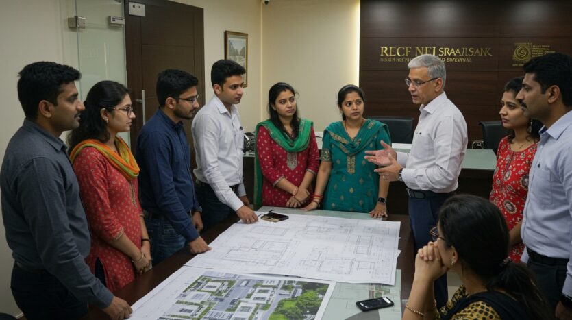 Property buyers consulting real estate expert for investment in Chandigarh Zirakpur Mohali